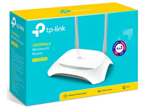 D_NQ_NP_2X_814793-MLA99244311298_112025-F Router Inalámbrico TP-Link TL-WR840N 300Mbps WiFi para Hogar y Negocio