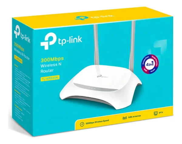 Router Inalámbrico TP-Link TL-WR840N 300Mbps WiFi para Hogar y Negocio