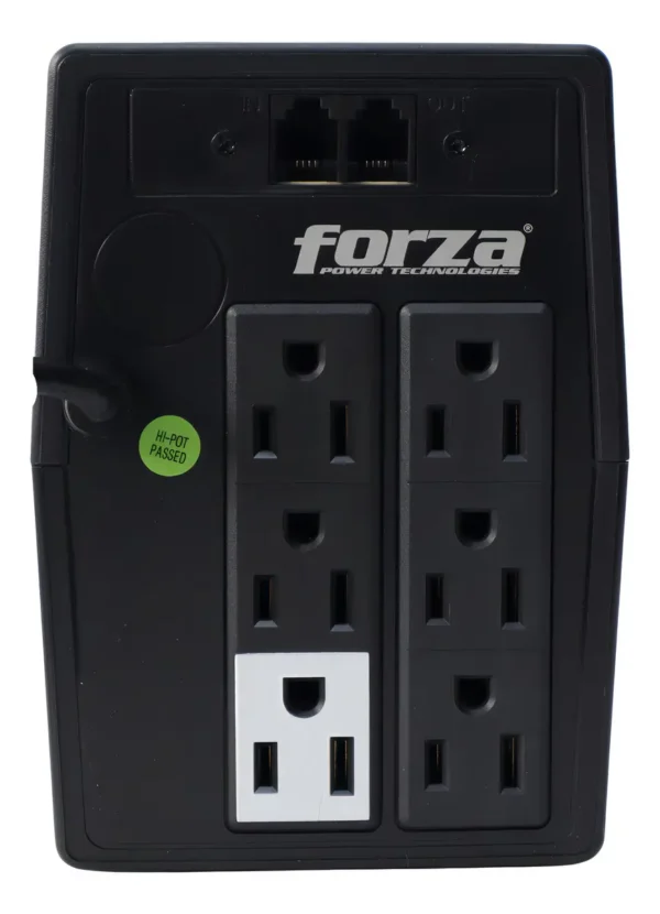 No Break UPS Interactivo Forza 1000VA / 500W con Respaldo de Hasta 32 Minutos
